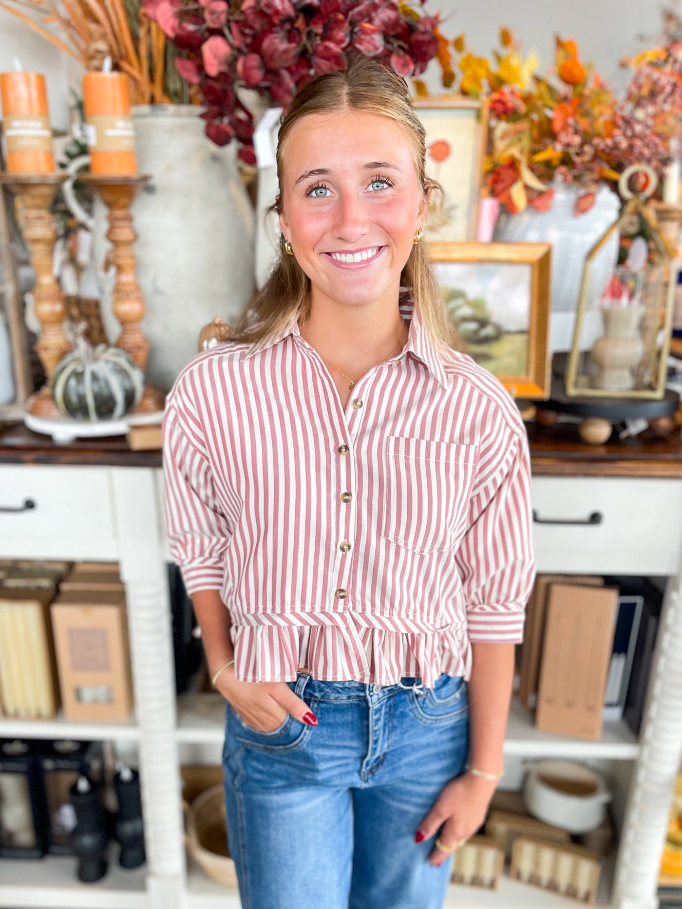 Wine Olivia Top