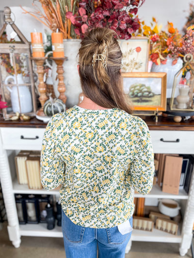 Fate Cream Multi Jacquard Top
