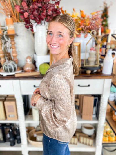 Taupe Sophia Blouse