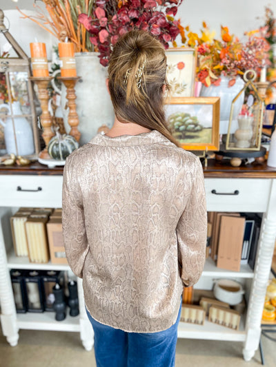 Taupe Sophia Blouse