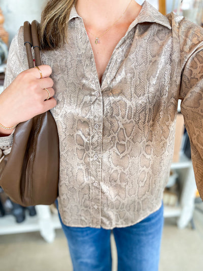 Taupe Sophia Blouse