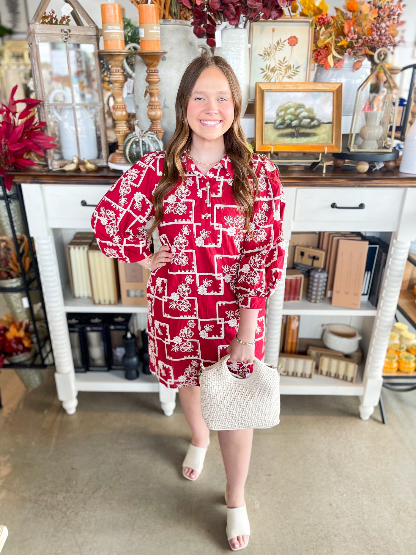 Jodifl Wine Mandi Dress