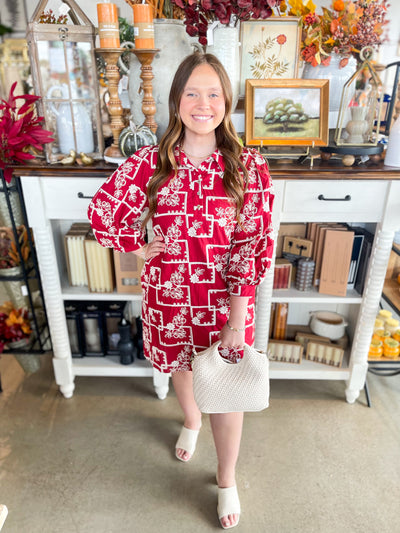 Jodifl Wine Mandi Dress