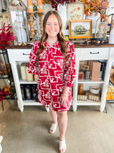 Jodifl Wine Mandi Dress