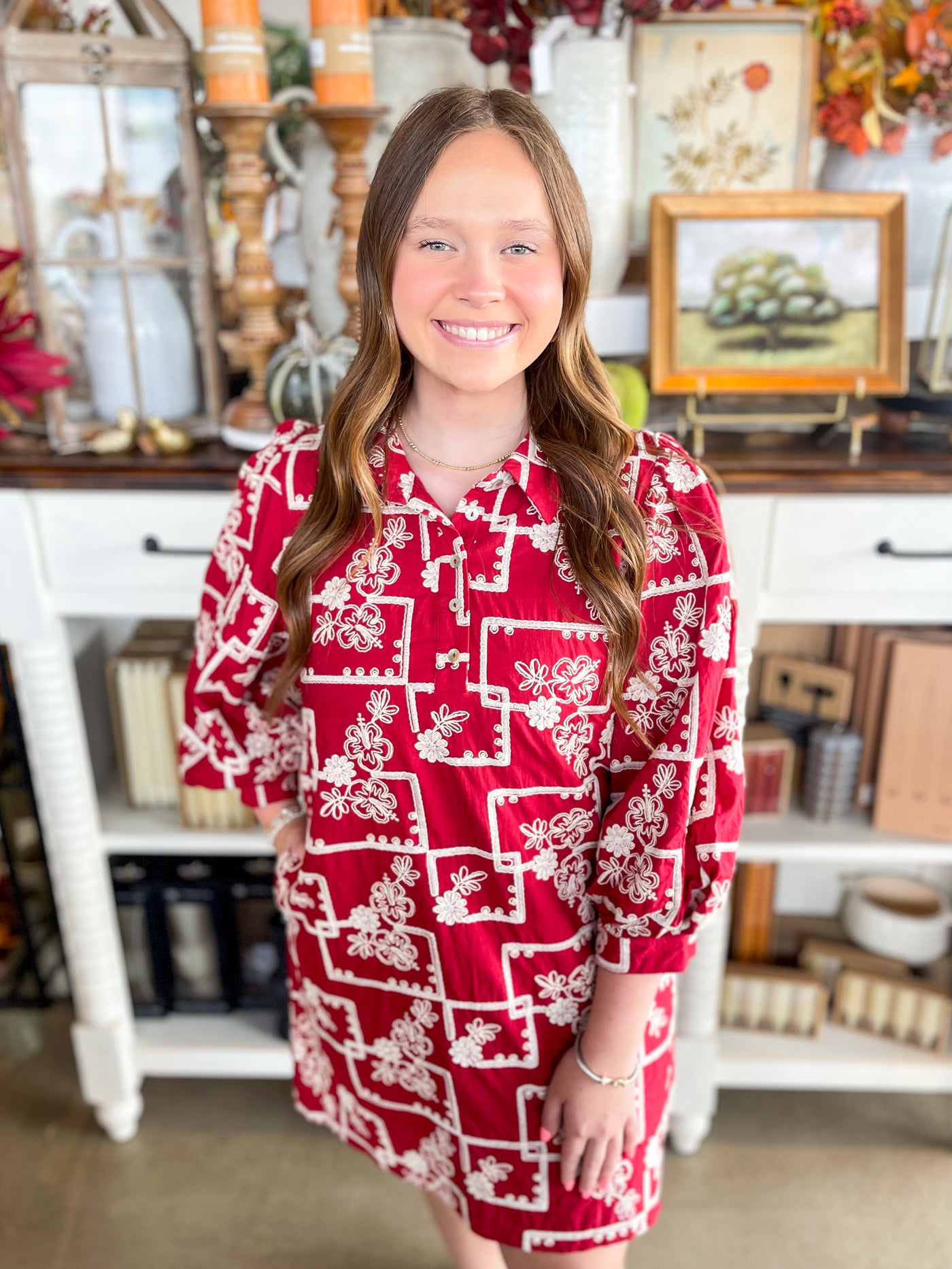 Jodifl Wine Mandi Dress
