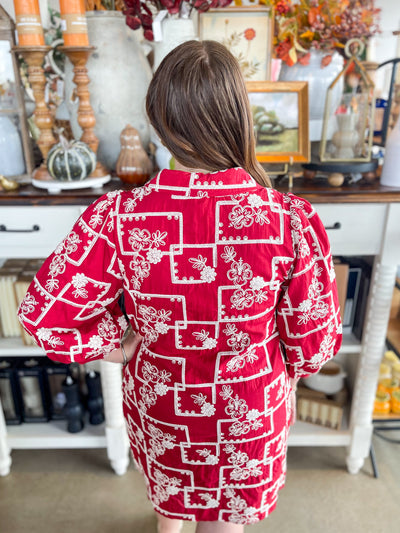 Jodifl Wine Mandi Dress