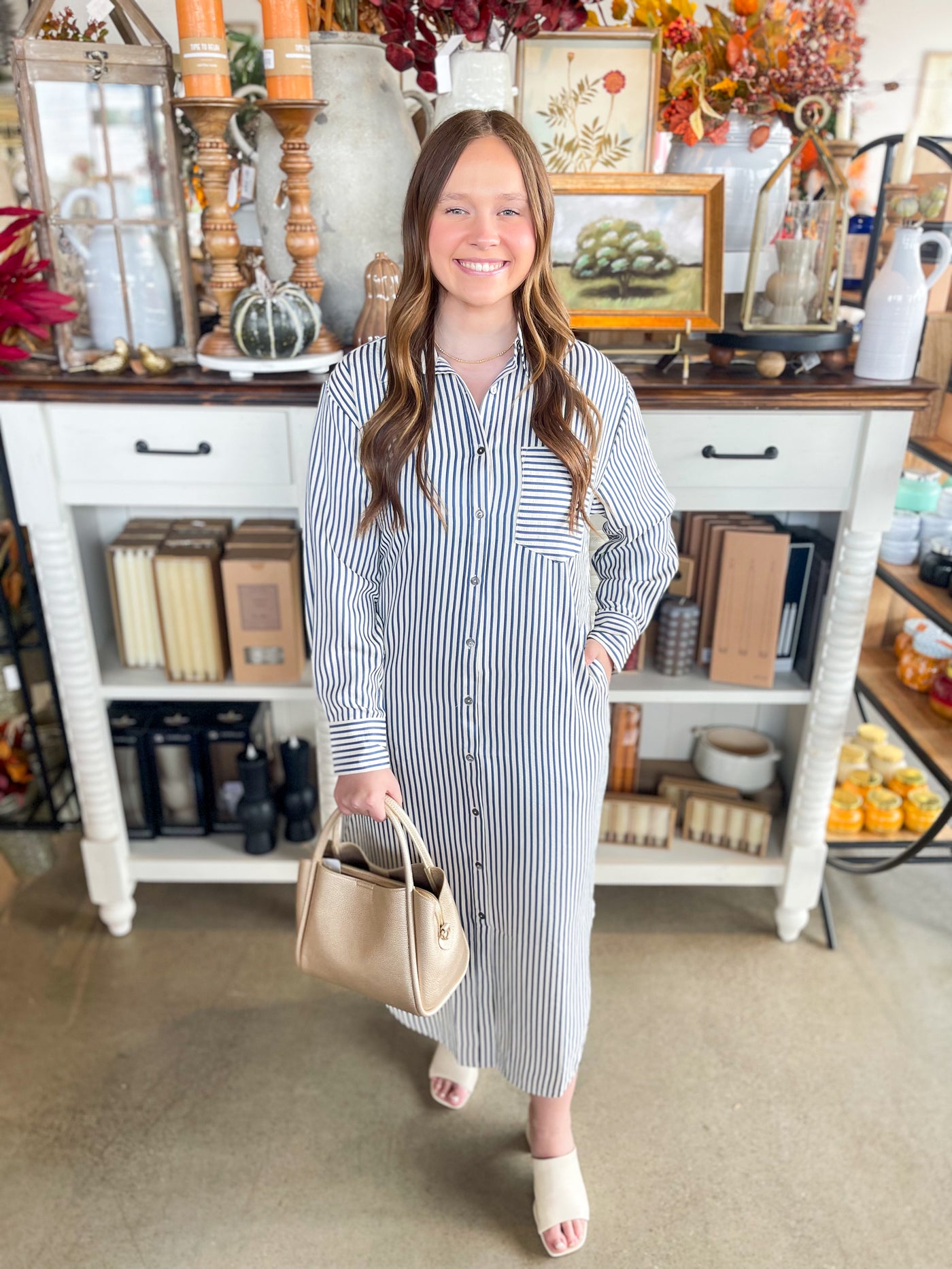 Entro Indigo Heather Dress