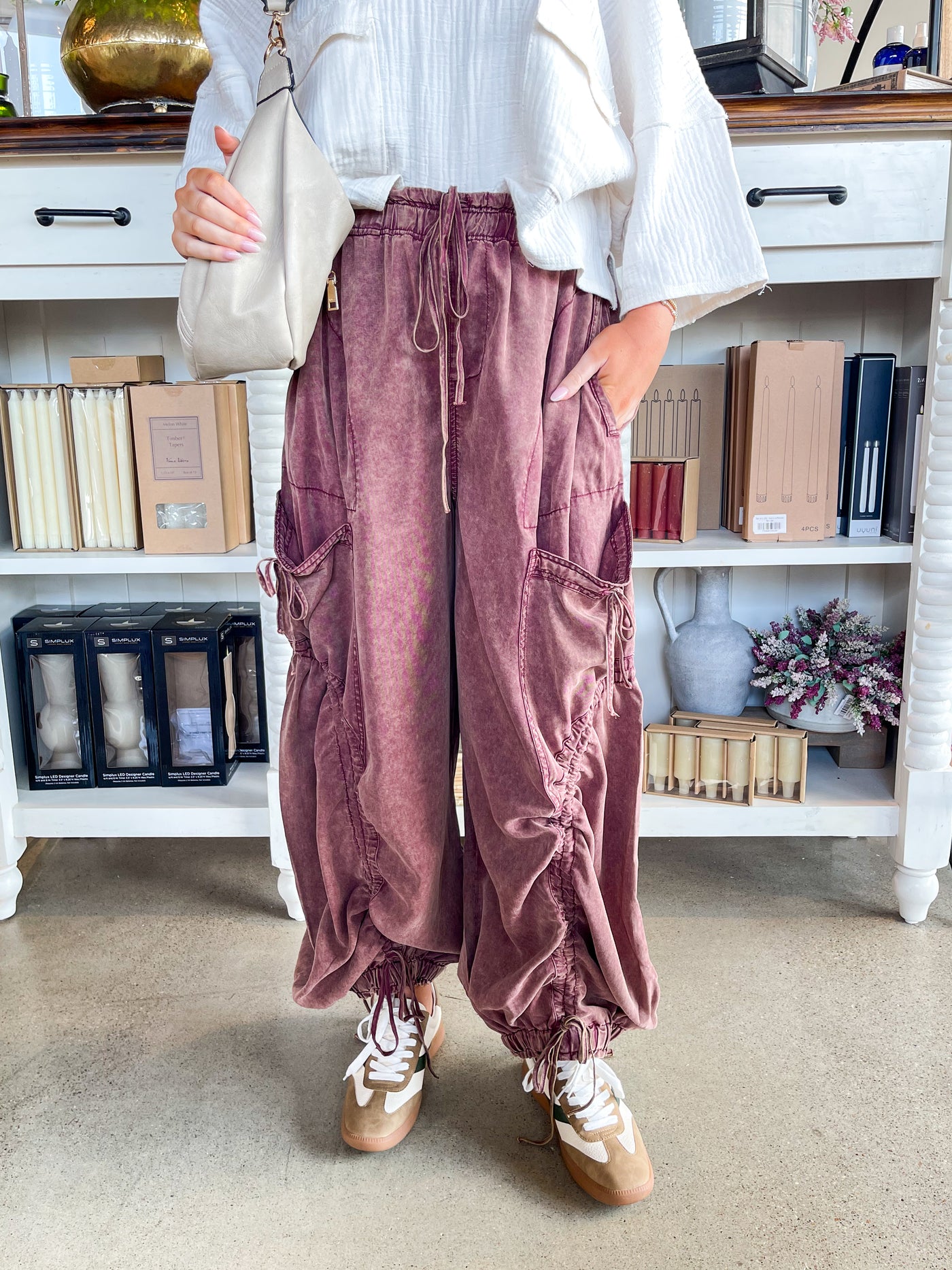 Bean Color Cargo Pants