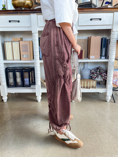 Bean Color Cargo Pants
