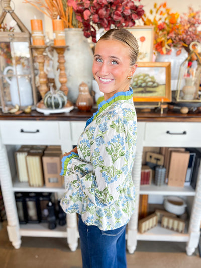 Jodifl Blue Vicki Top