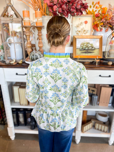 Jodifl Blue Vicki Top