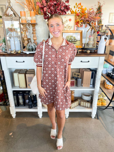Entro Rust Chandler Dress