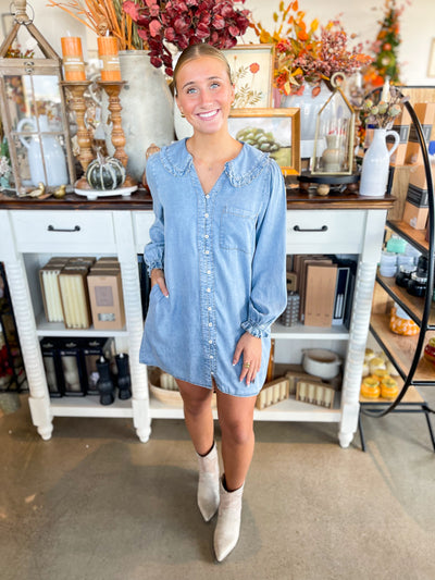 Stone + Wash Denim Dress