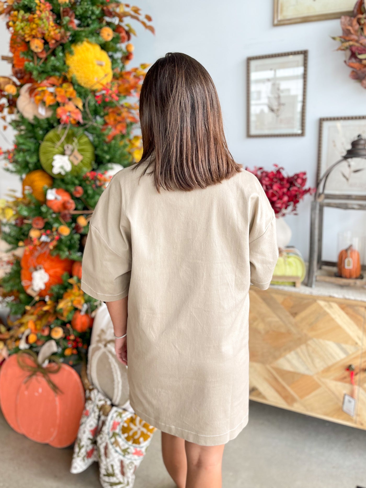 CC Beige Pocket Dress