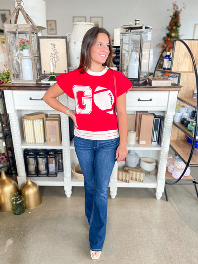 Go Red Football Sweater