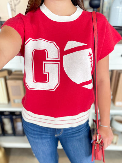 Go Red Football Sweater
