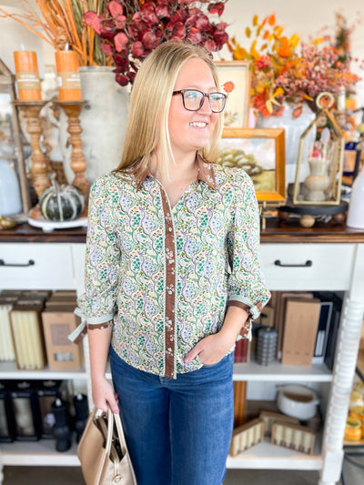 Jodifl Green Lois Top