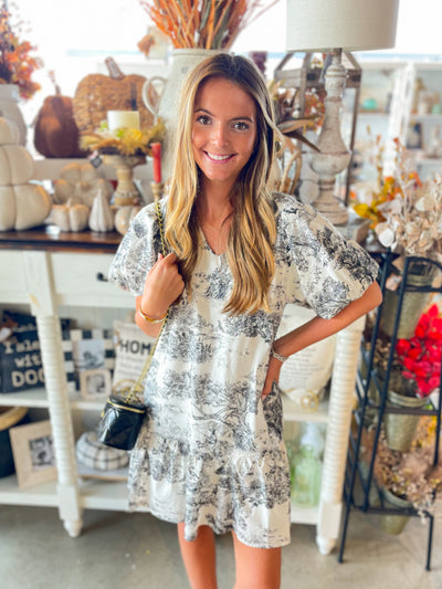 Pity Black Toile Dress