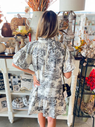 Pity Black Toile Dress