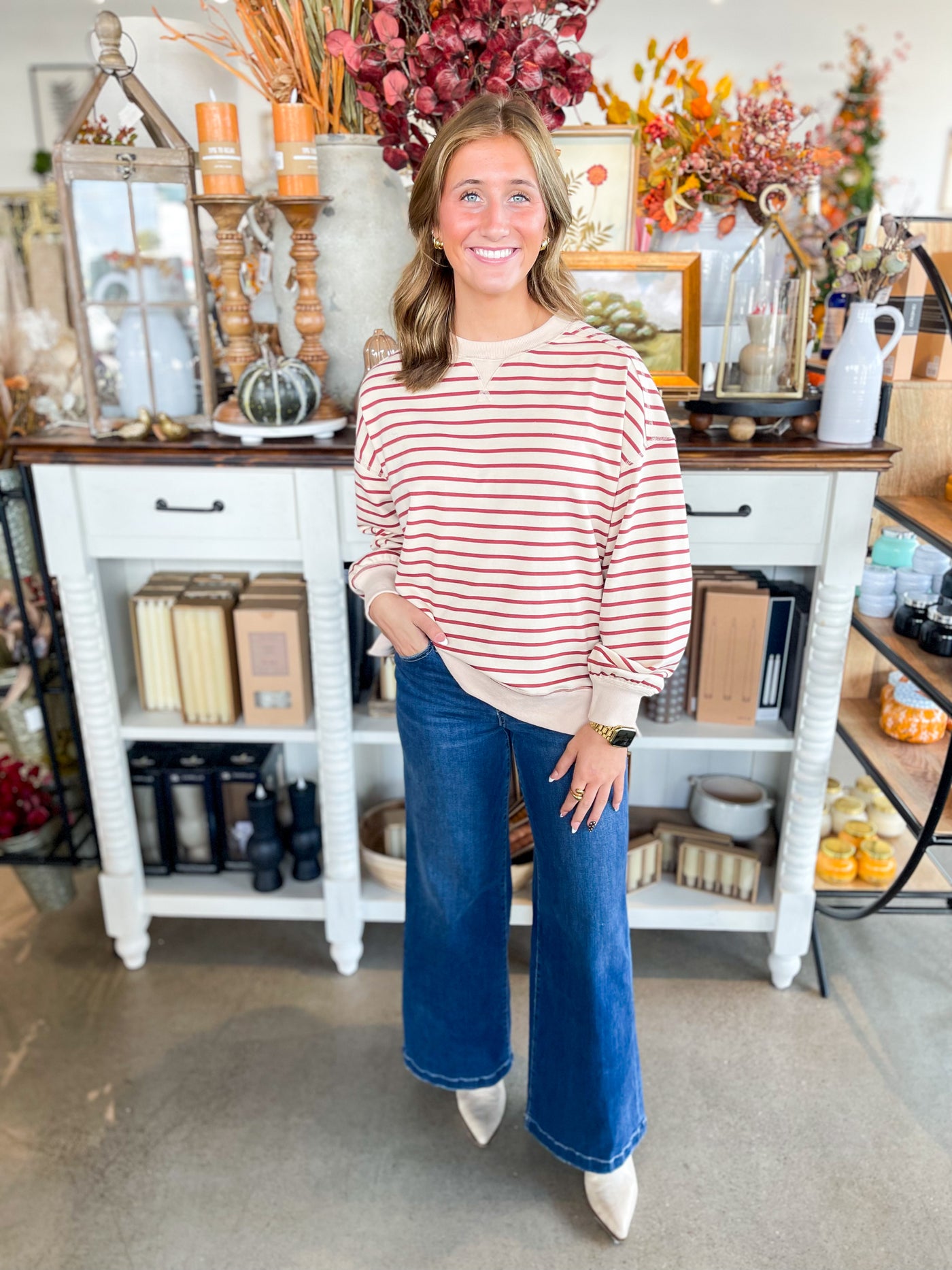 Beige Brick Elliston Top