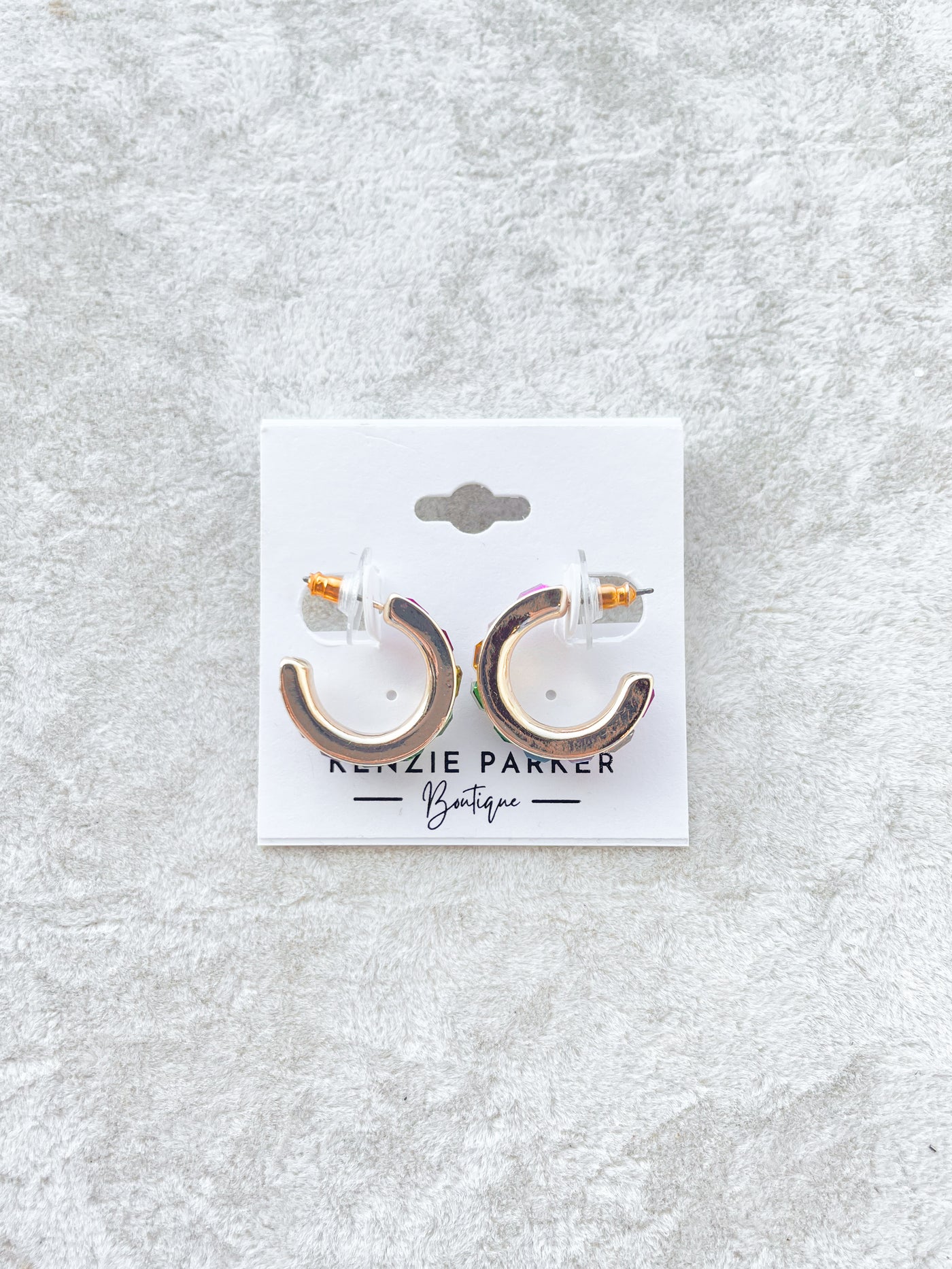 Harvey Multi Color Rhinestone Hoops