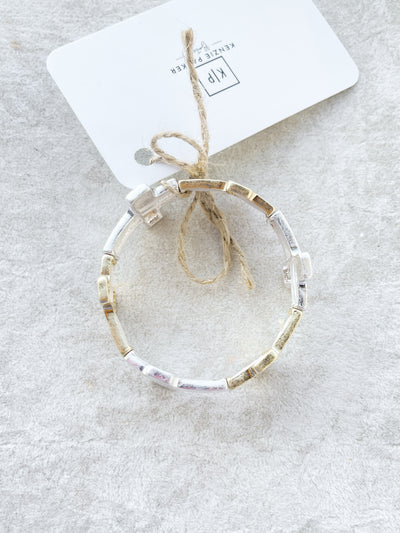 Crew Cross Metal Stretch Bracelet