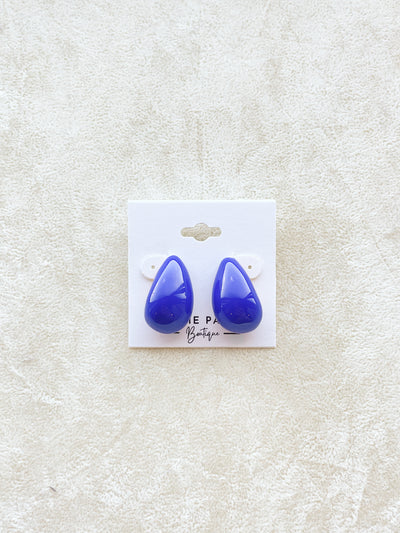 Epoxy Puffy Teardrop Earrings