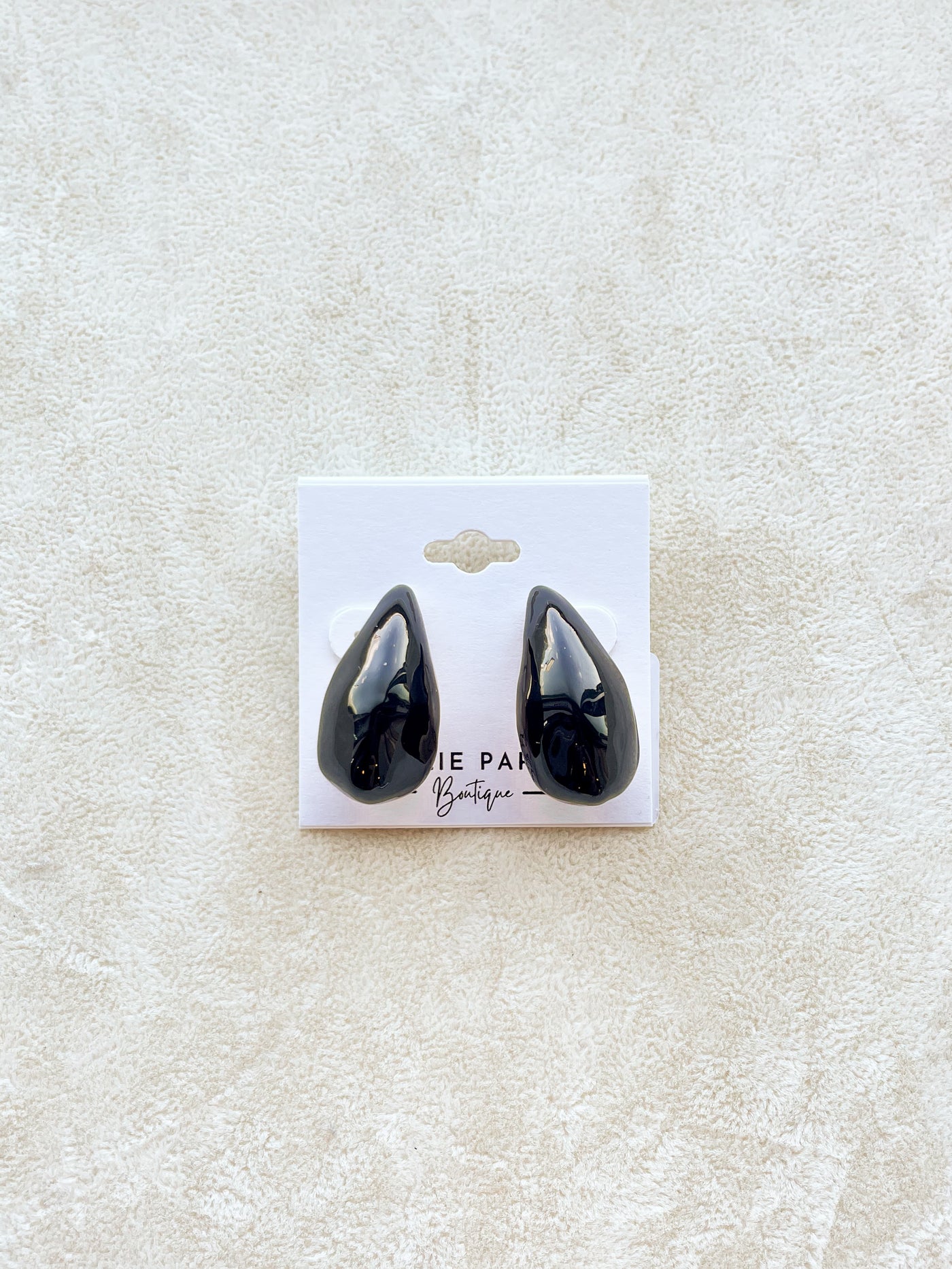 Color Coated Angled Teardrop Earrings