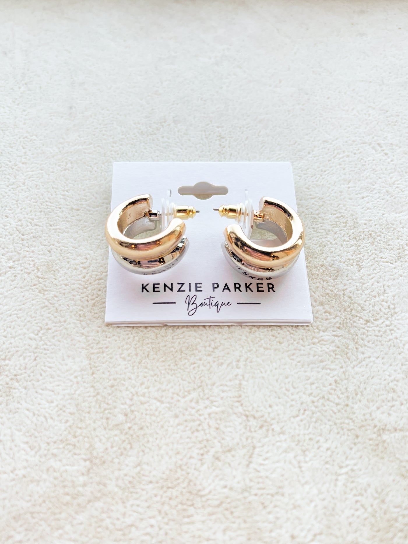 Molly Gold & Silver Layered Hoops