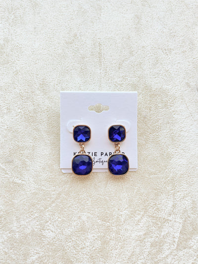 Bree Double Crystal Octagon Earrings