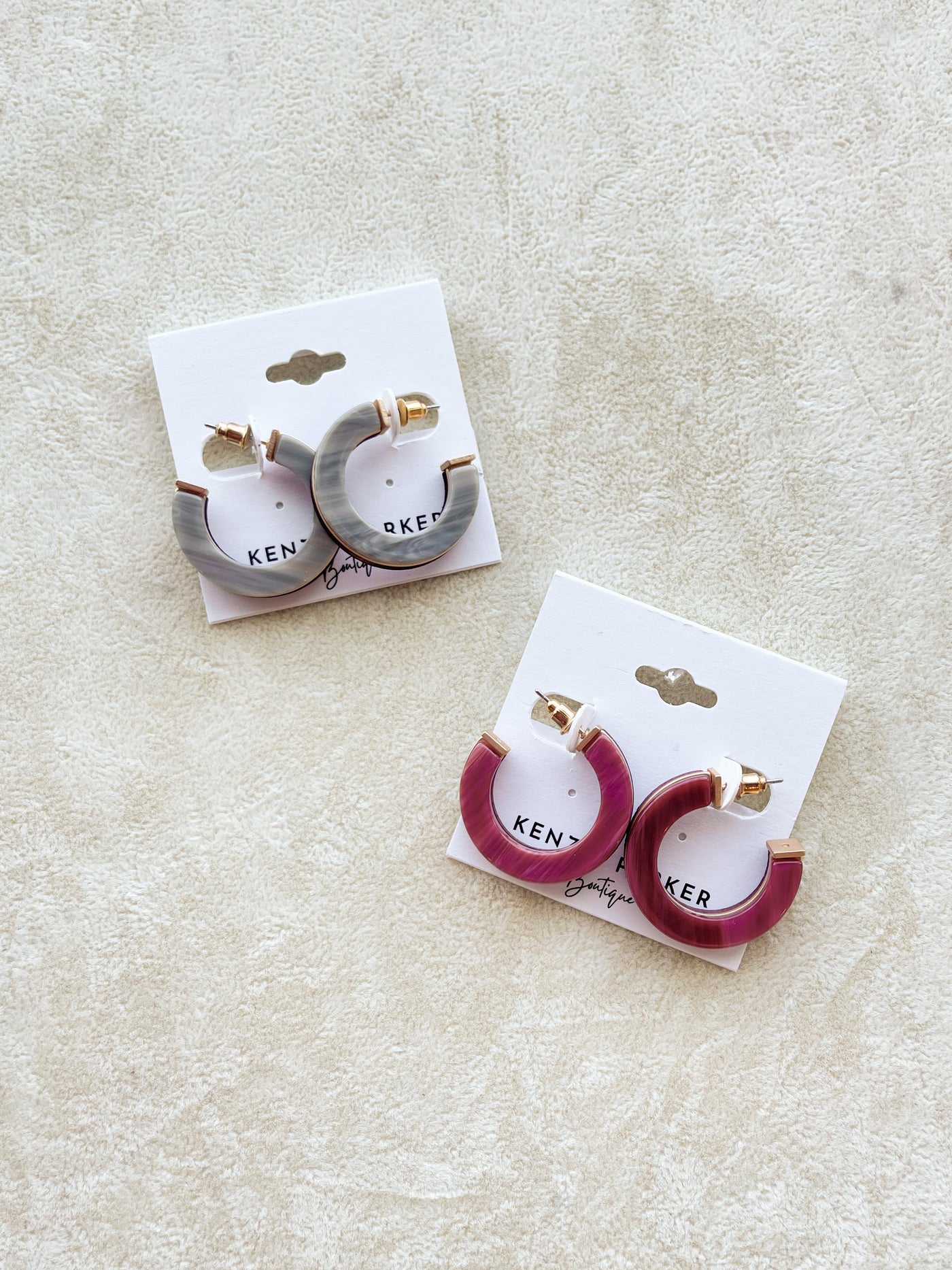 Molly Acrylic & Wood Layered Earrings