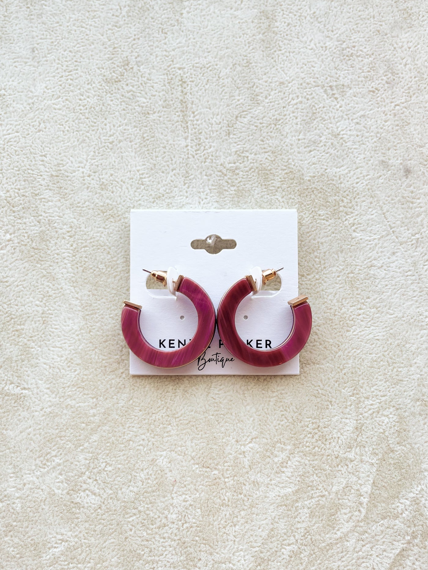 Molly Acrylic & Wood Layered Earrings