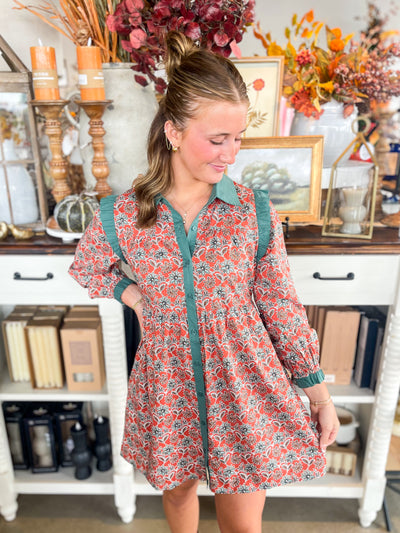 Jodifl Rust Athena Dress