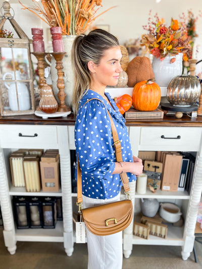 Polka Dot Blue Judy Top