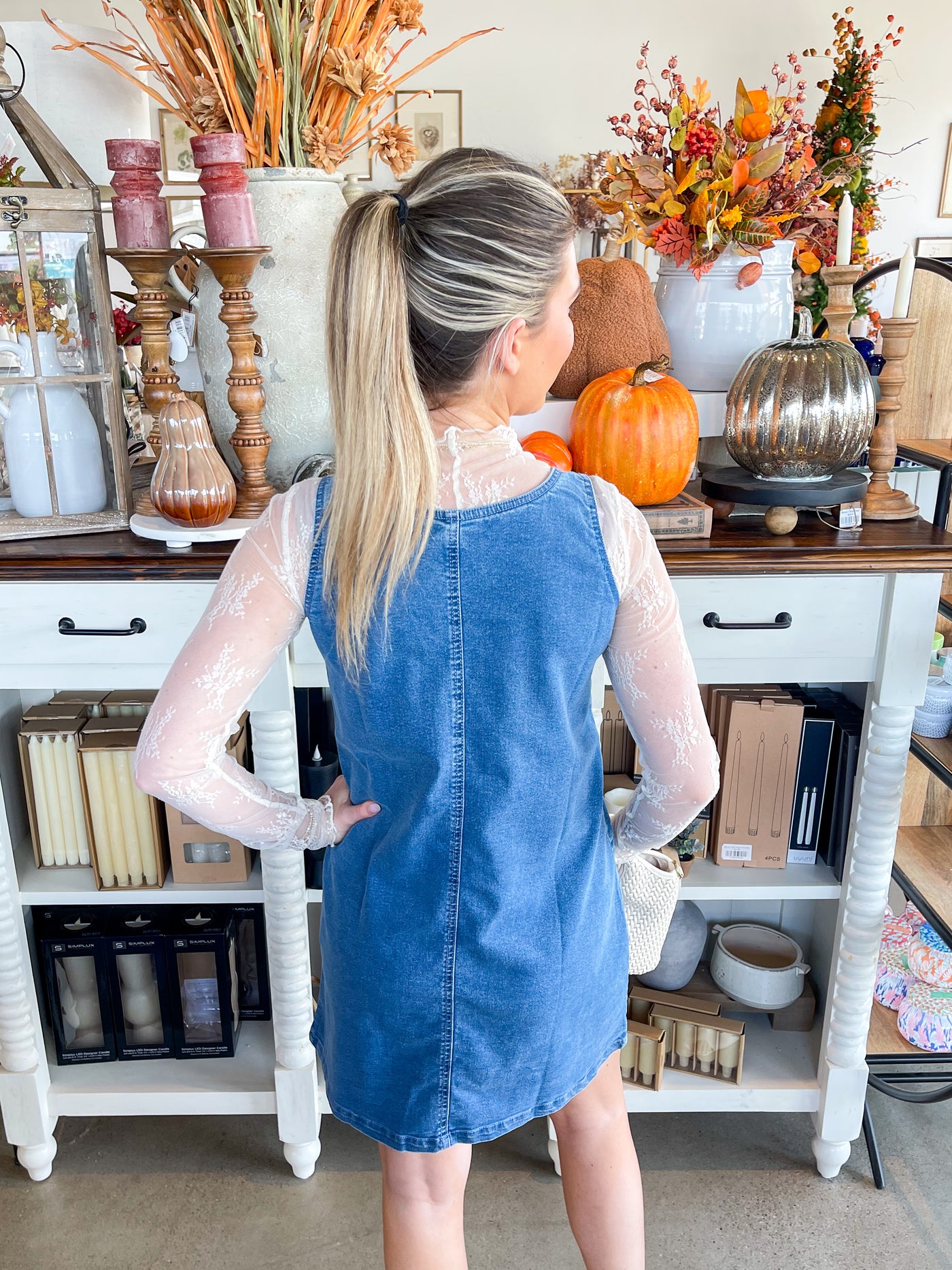 By Billie Jumper Dress Denim