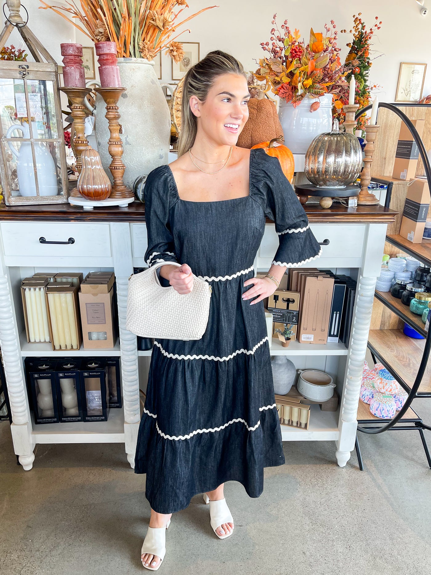 CC Rik Rak Denim Dress