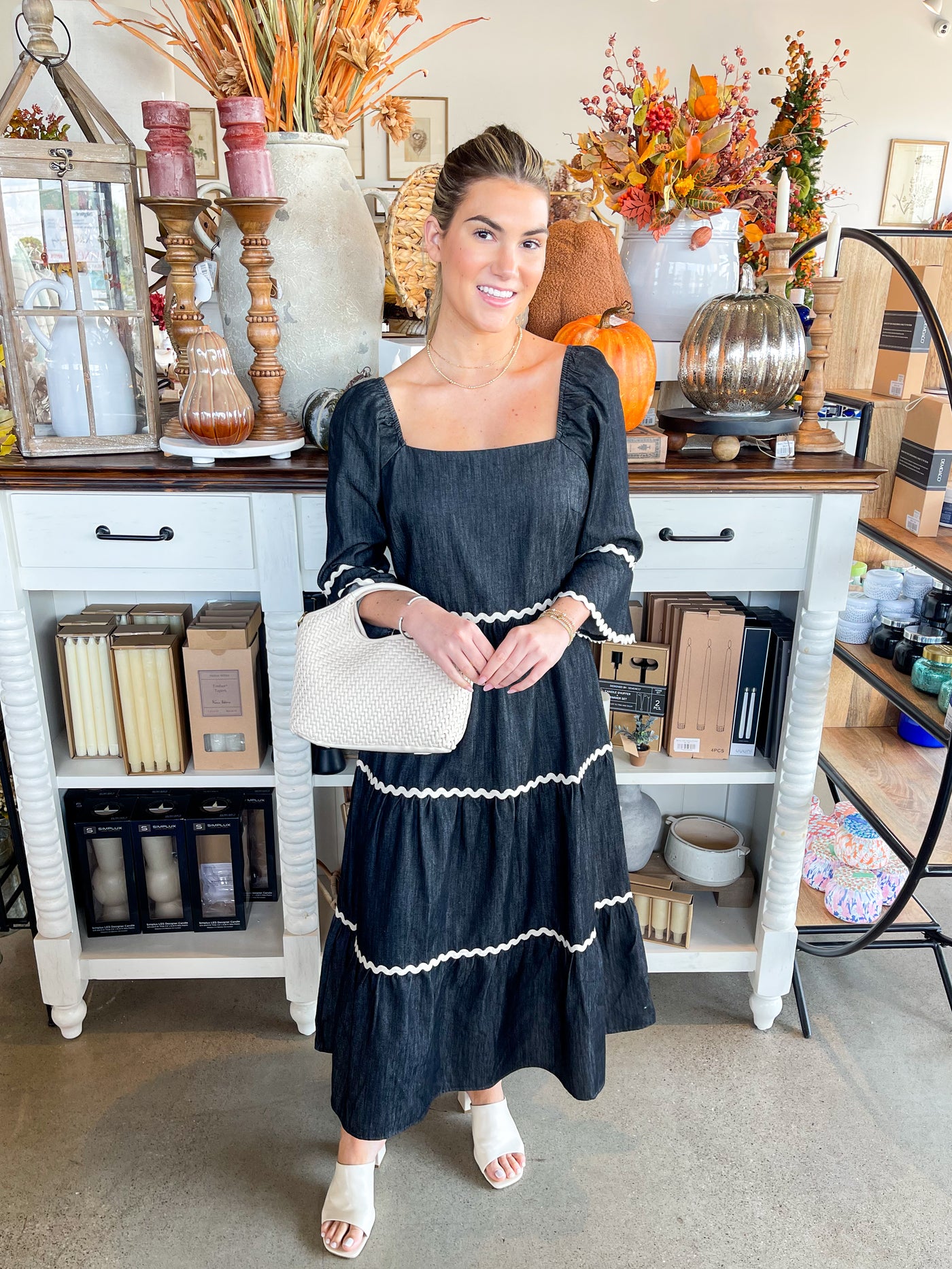 CC Rik Rak Denim Dress