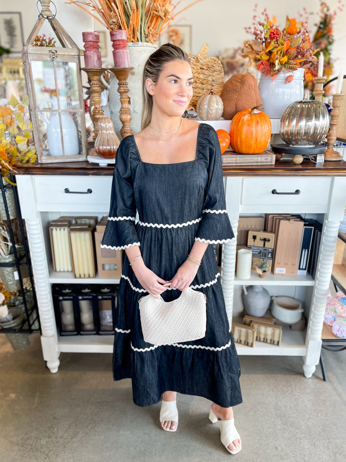 CC Rik Rak Denim Dress