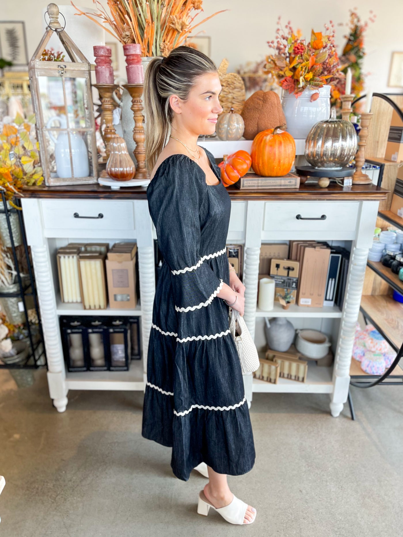 CC Rik Rak Denim Dress