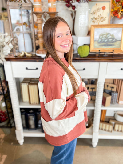 Terra Cotta Contrast Panel Top
