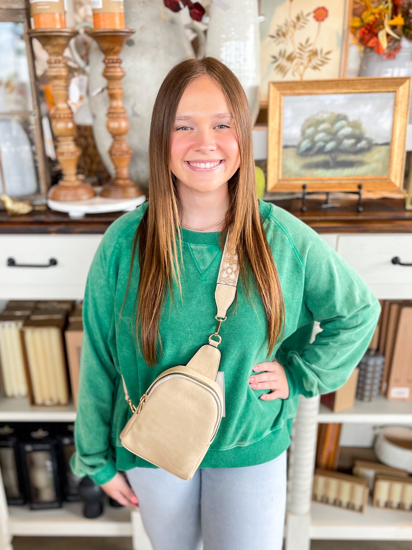 Umgee Green Julianne Top