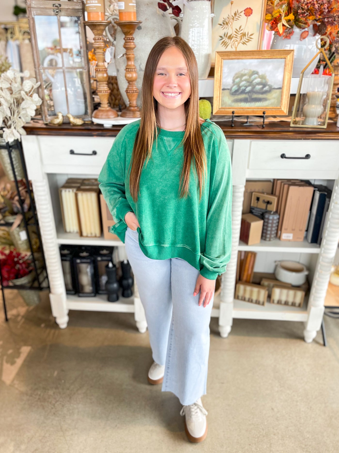 Umgee Green Julianne Top