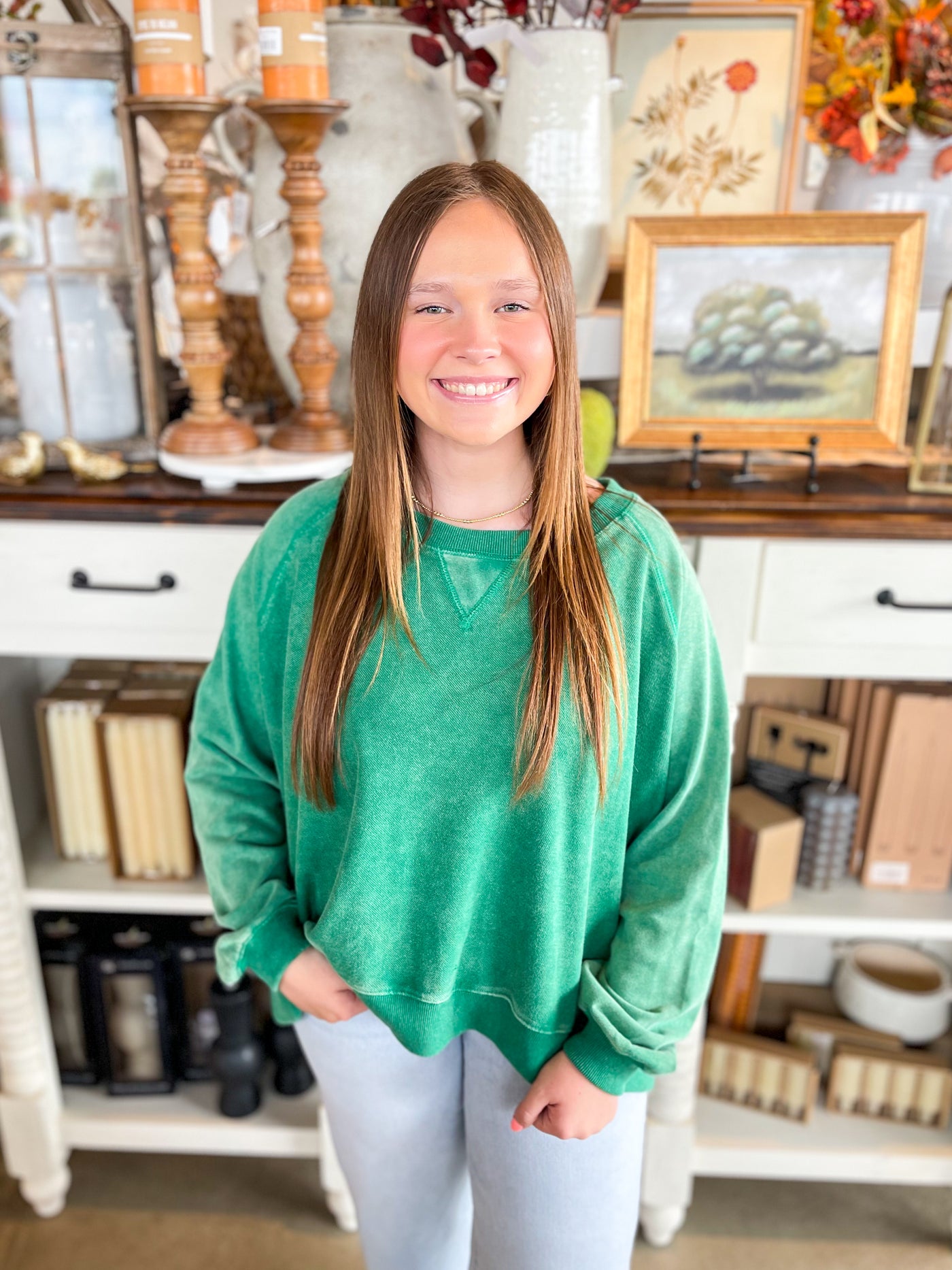 Umgee Green Julianne Top