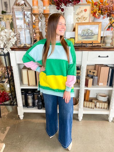 Rugby Color Block Amiri Sweat Shirt