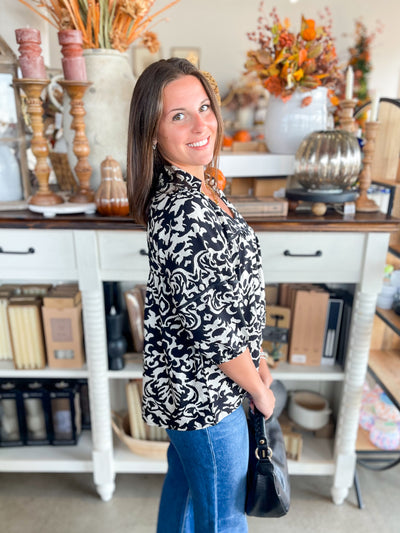 Pixie & Ivy Black Mollie Top