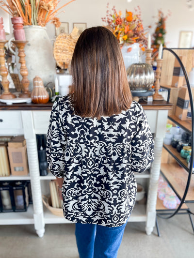 Pixie & Ivy Black Mollie Top