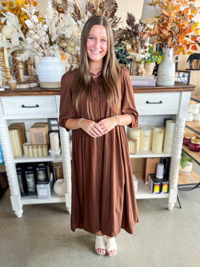 kana ドレス M ブラウン TCEC Brown Wynn Dress – Kenzie Parker
