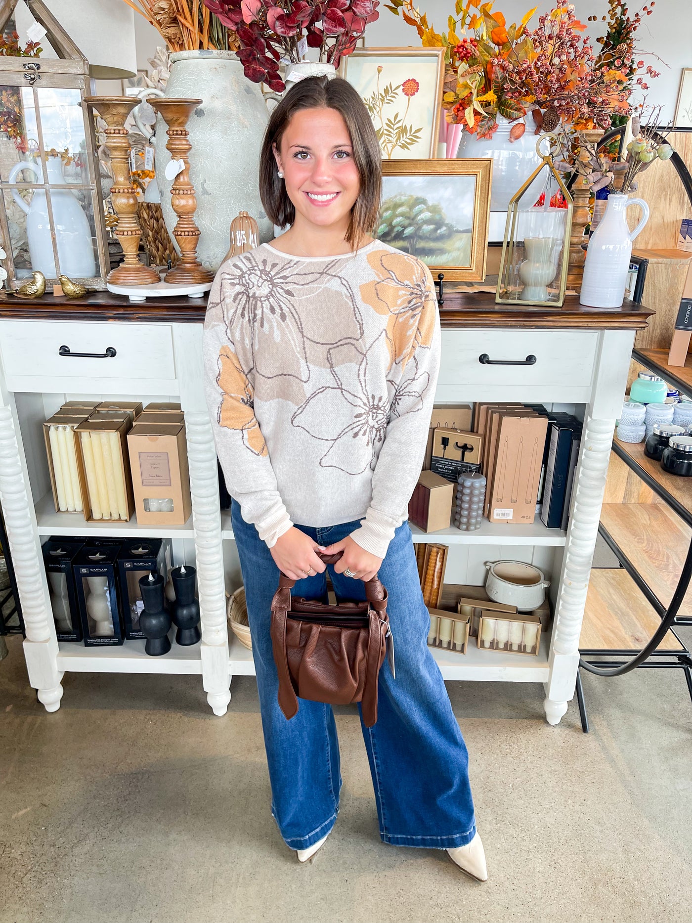 Taupe Kennedy Sweater