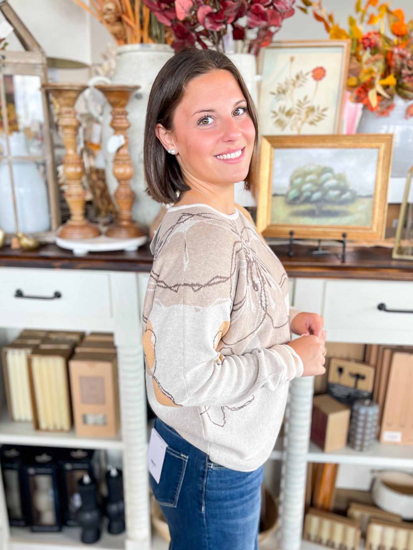 Taupe Kennedy Sweater
