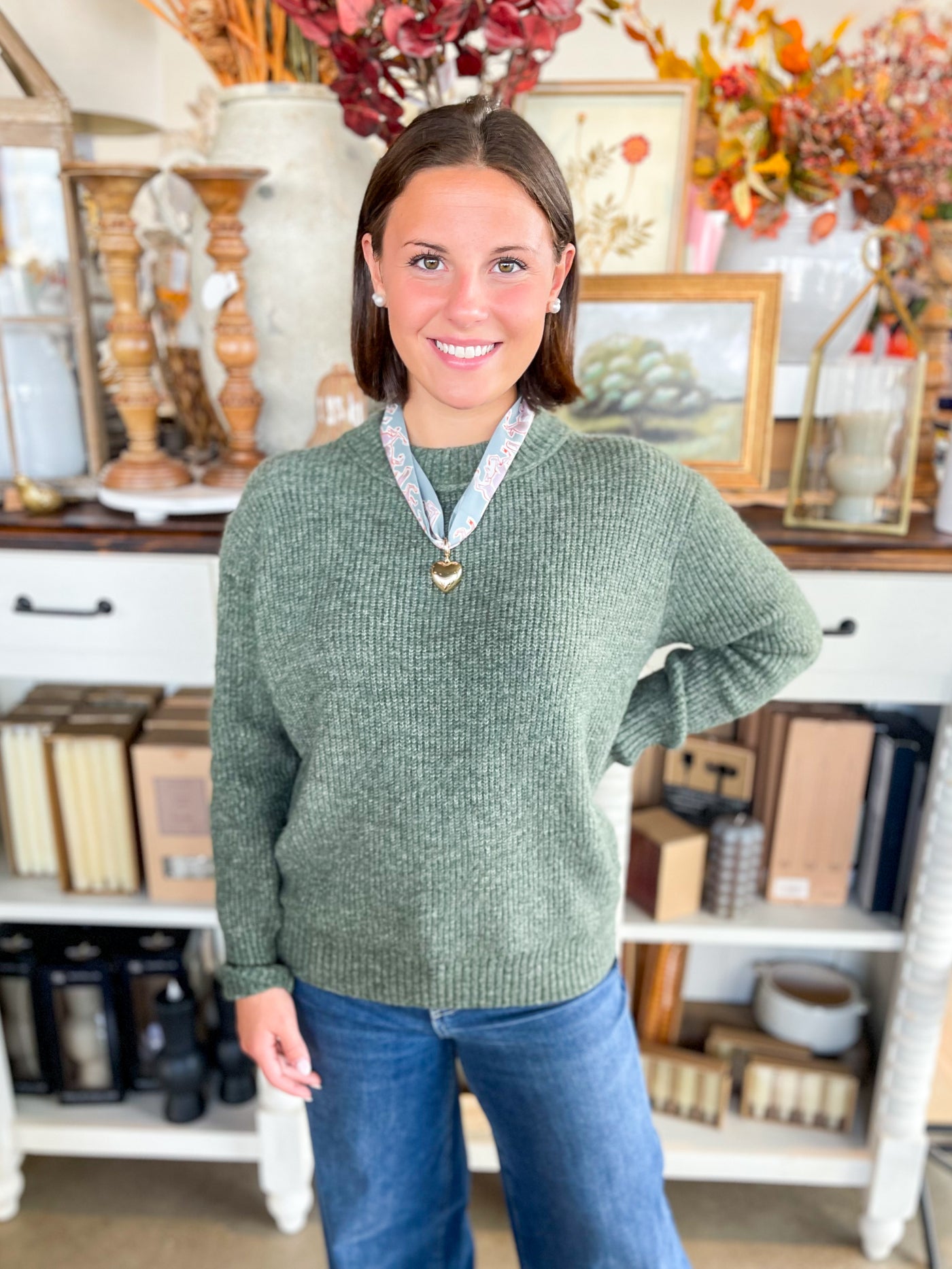 Dark Sage Alex Sweater
